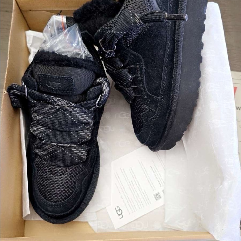 UGG Black Lace-Up Sneakers